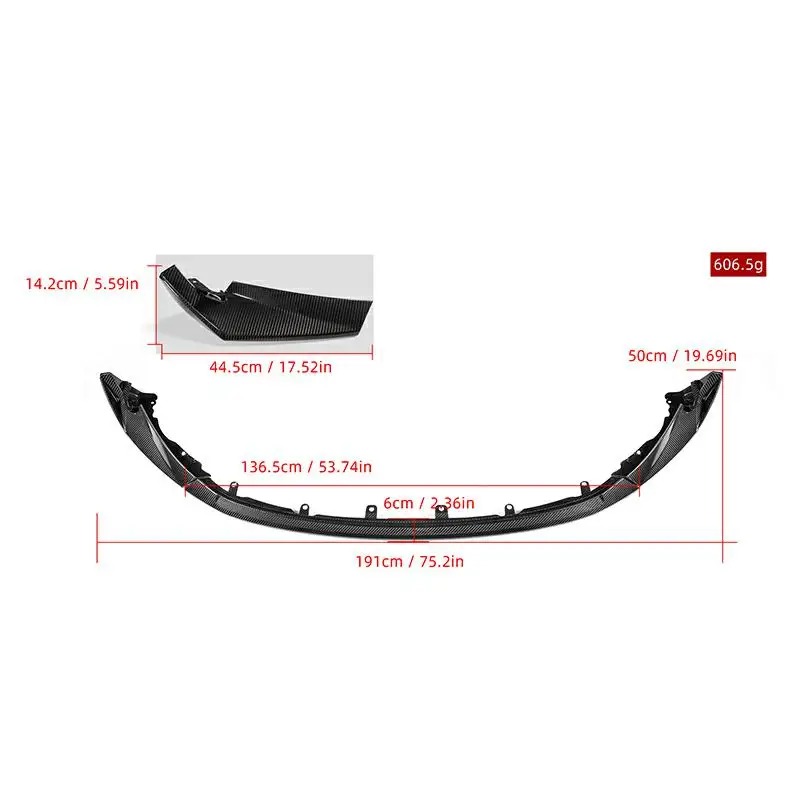 High Quality 100% Dry Carbon Fiber Front Lip CSL Style for  G80 M3 G82 G83 M4 2021+ Front Bumper Spoiler Lip